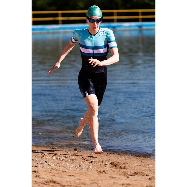 2026 HUUB Womens Tri Band Pro Tri Suit TRIBPTSTG - Teal / Green
